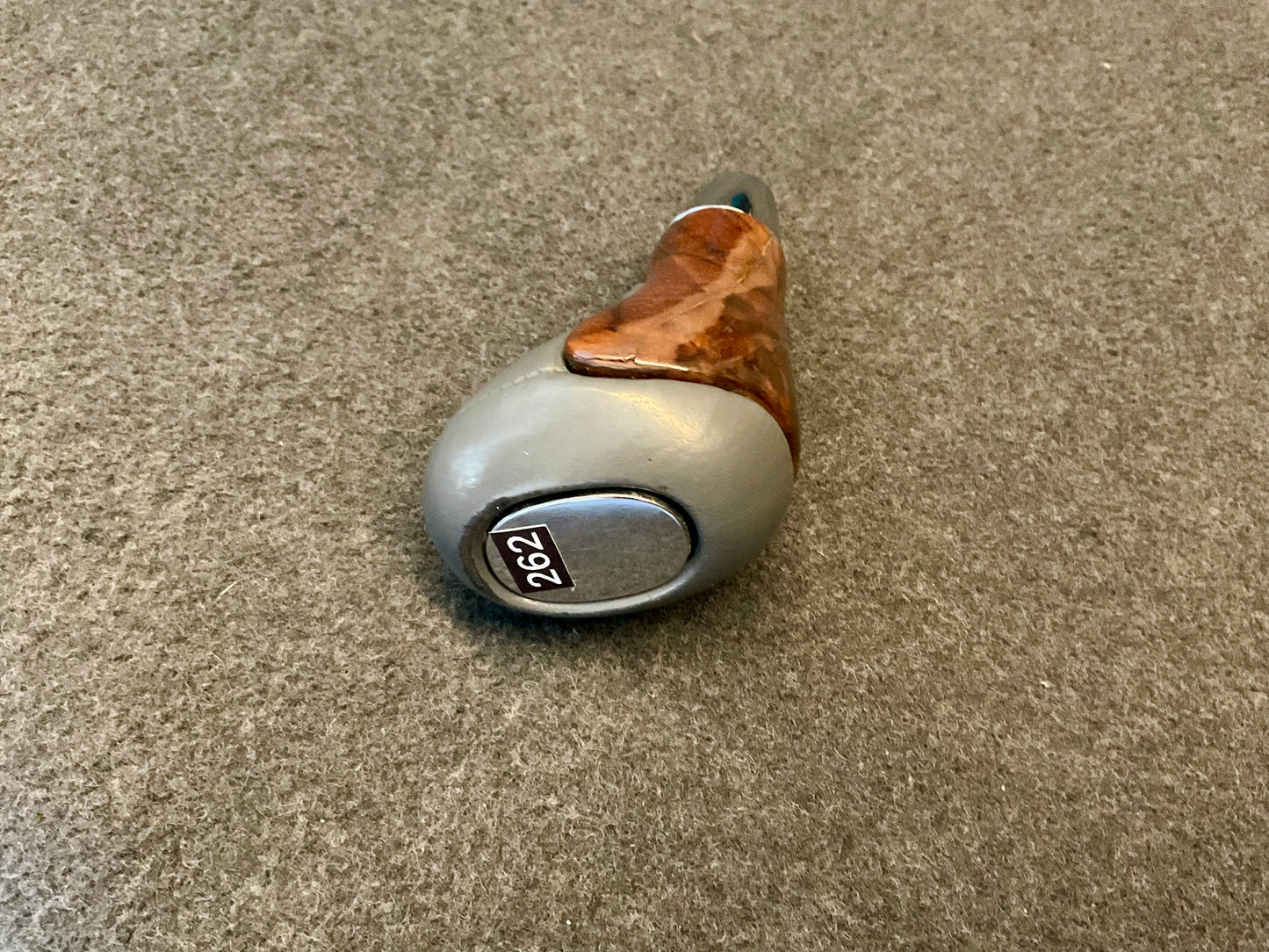 OEM Used Mercedes W220 S-class gear shifter/selector Wood with grey leather #262