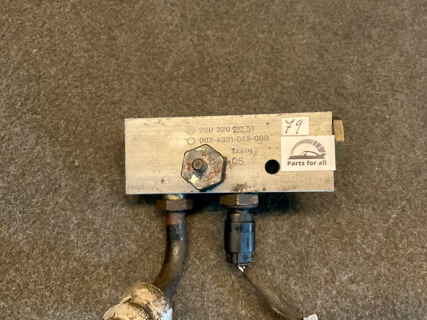 OEM Used Mercedes W220/C215 ABS suspension hydraulic distributor A2203200051 #79