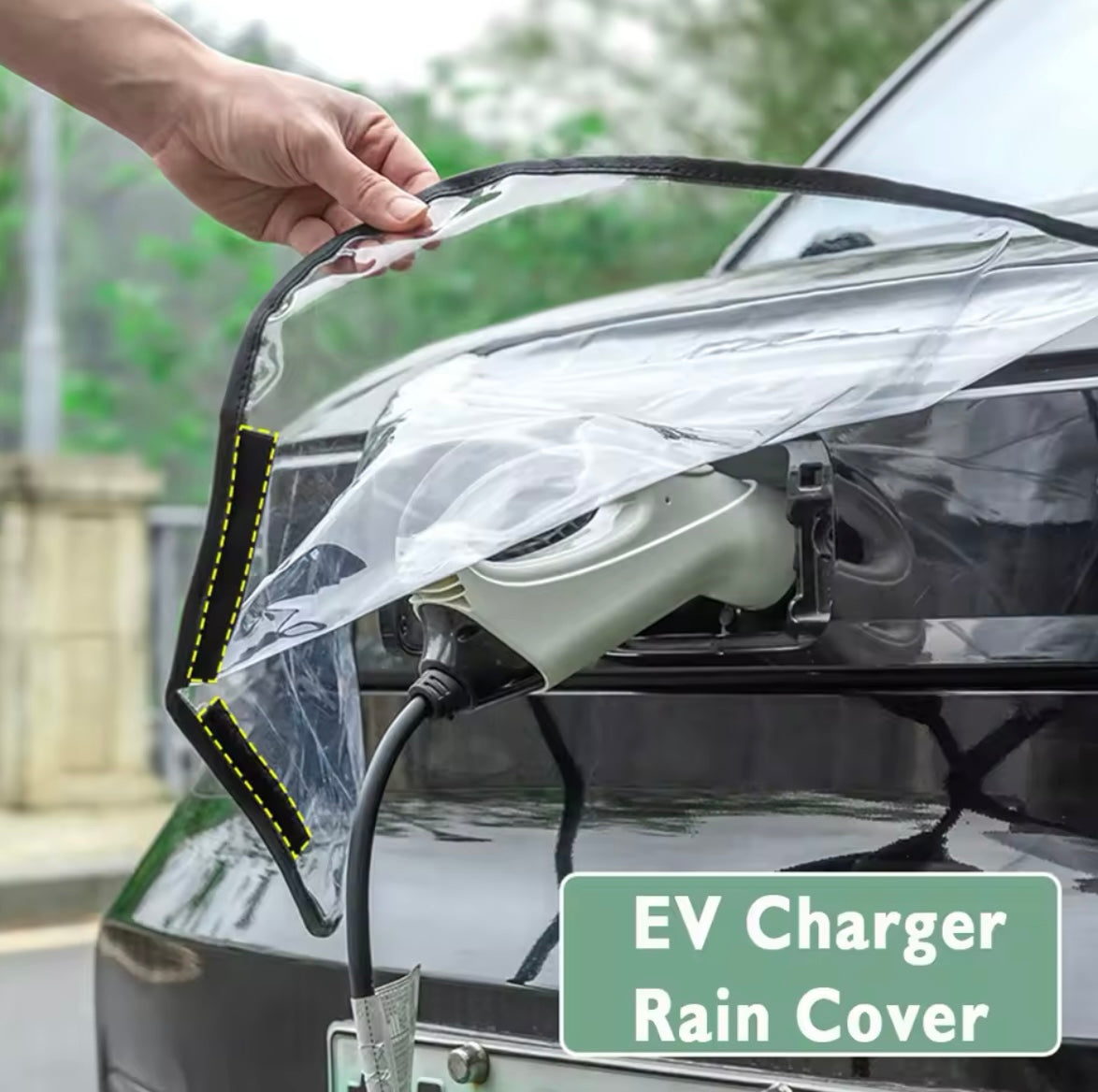 EV Charging port rain/freeze cover