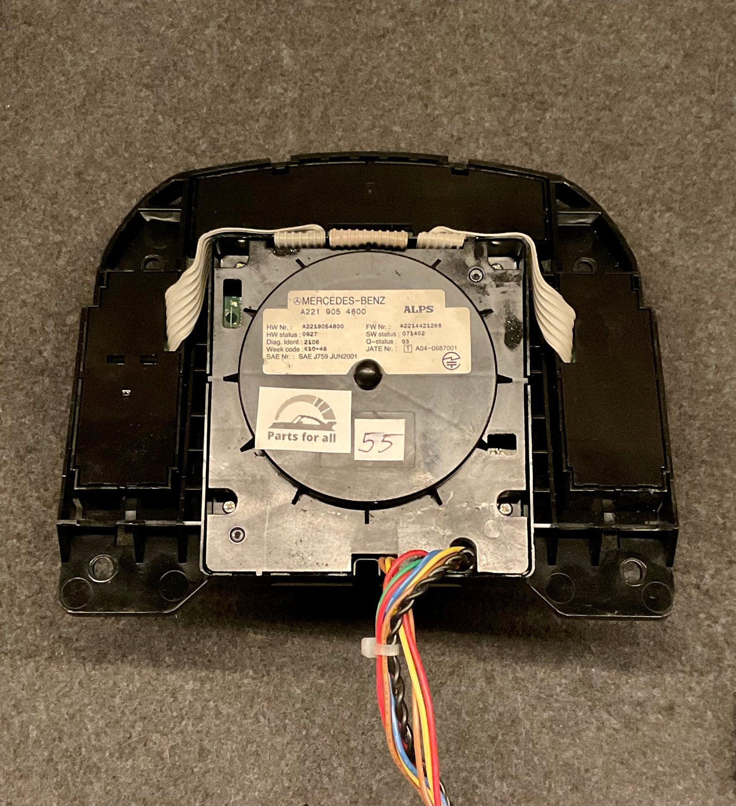 OEM Used Mercedes S/CL-class W221/C216 Multimedia control switch panel A2219054600