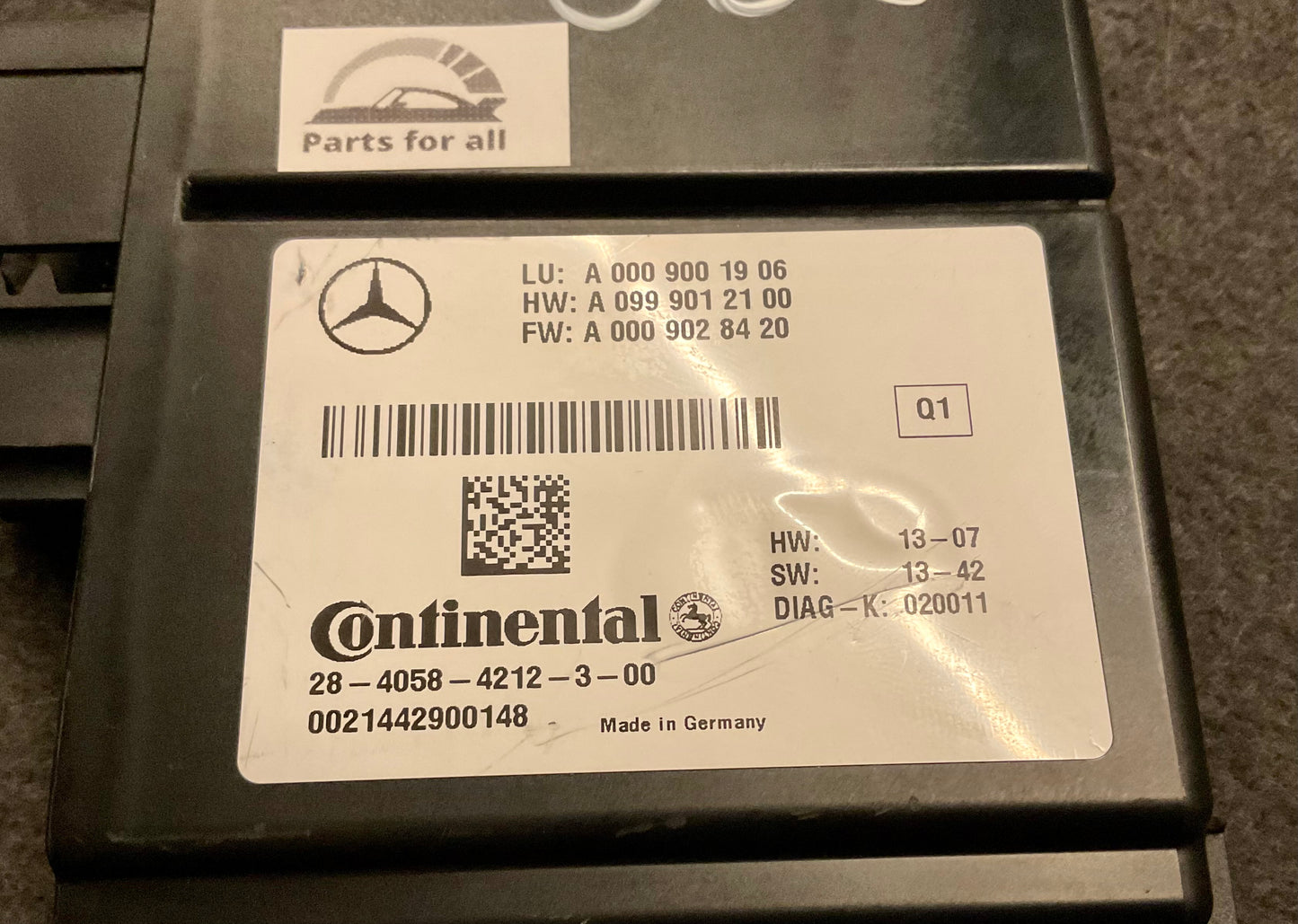 OEM Used Mercedes w222 radar control module A0009001906 #1