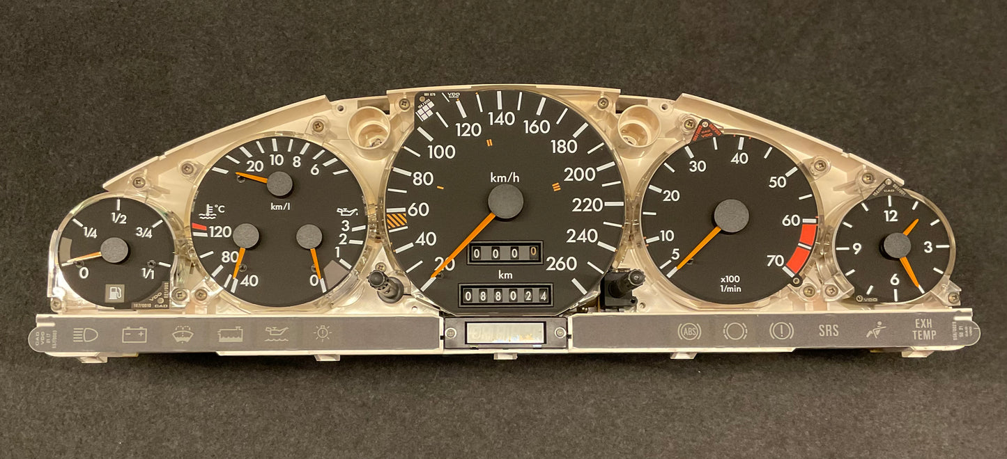 OEM Used Mercedes W140/C140 Speedometer/instrument-cluster for S-class and CL-class A1405400548 #106