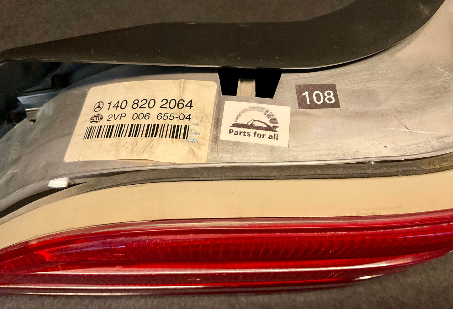 OEM Used Mercedes CL-class C140 pre-facelift Right side taillight A1408202064 #108