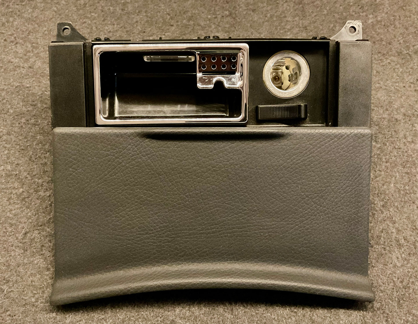 OEM Used Mercedes w221 S-class front senter console ashtray A2216801552 (black leather) #104
