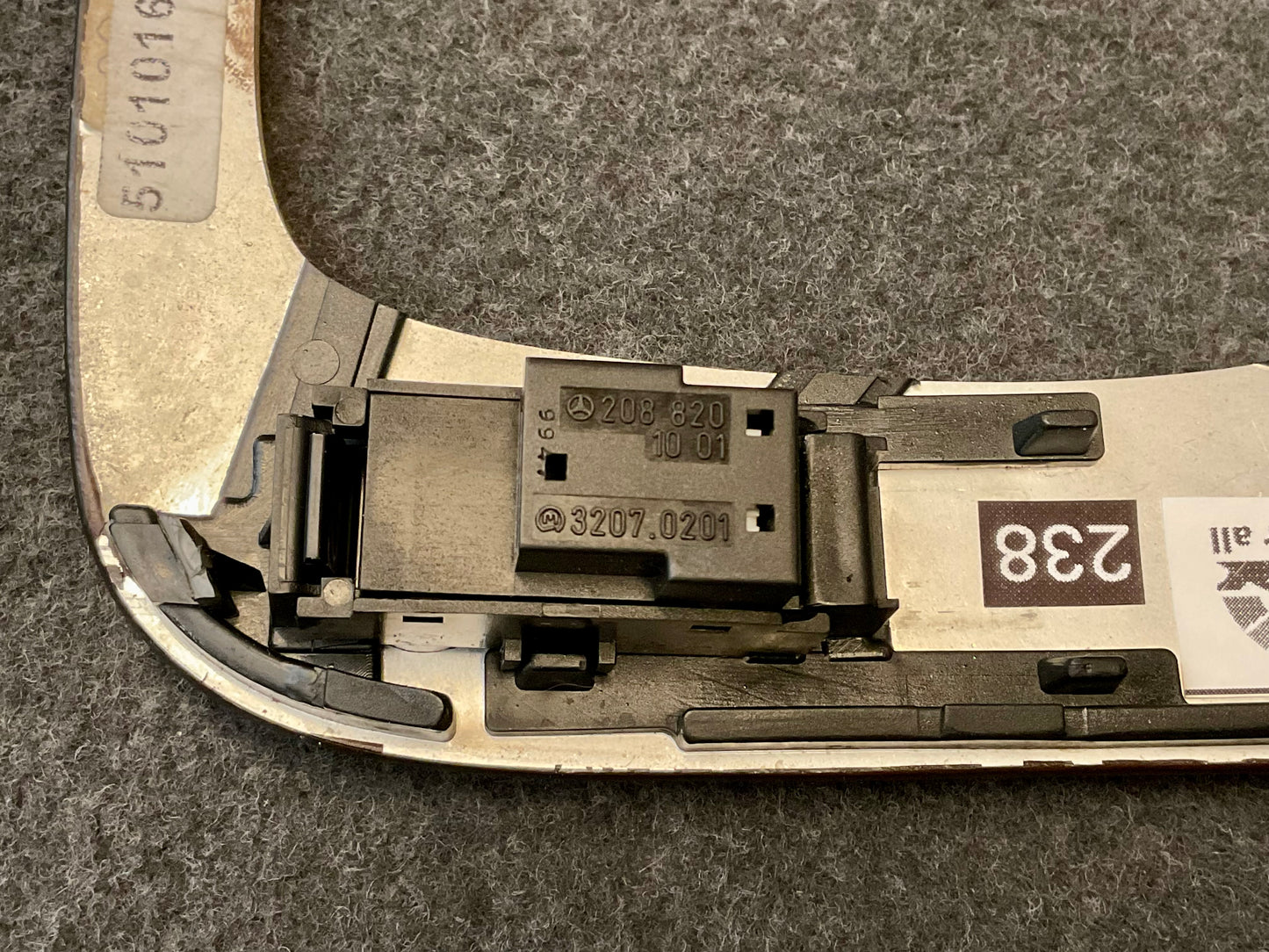OEM Used Mercedes S-class W220 S600/S500 Shifter wood trim A2088201001 #238