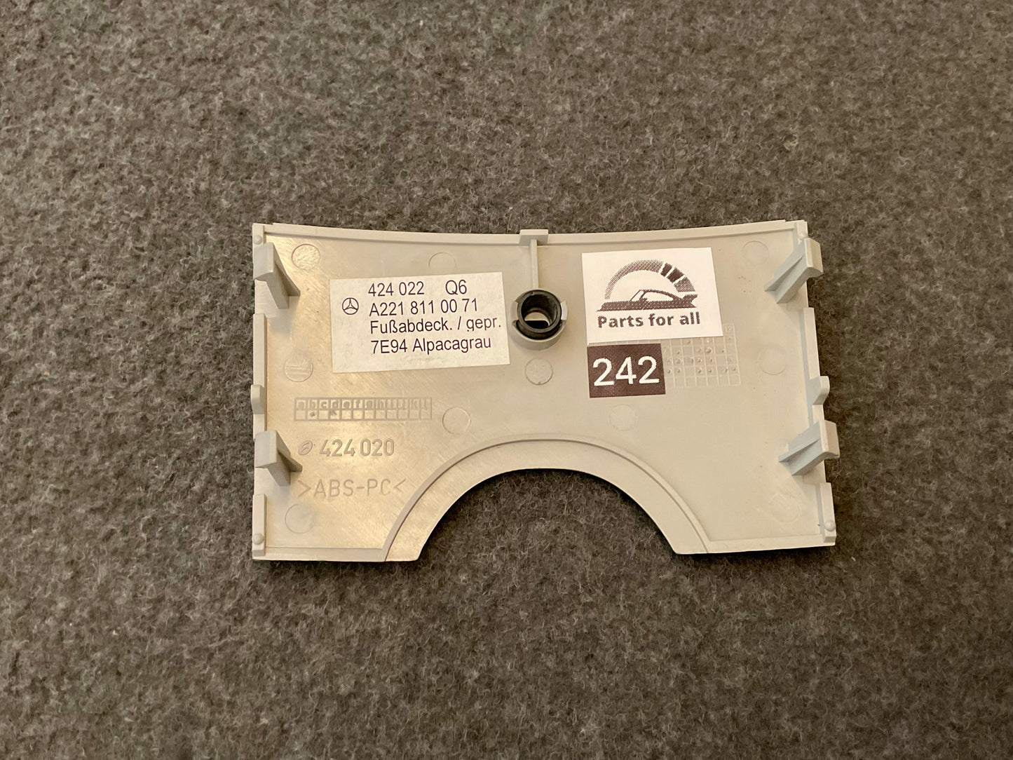 OEM Used Mercedes W221/C216 S-class interior rear view mirror plastic cover A2218110071 #242