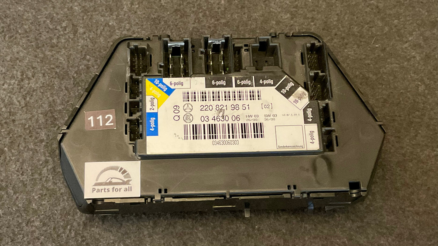OEM Used Mercedes w220 S-class front right side seat control module A2208219851 #112