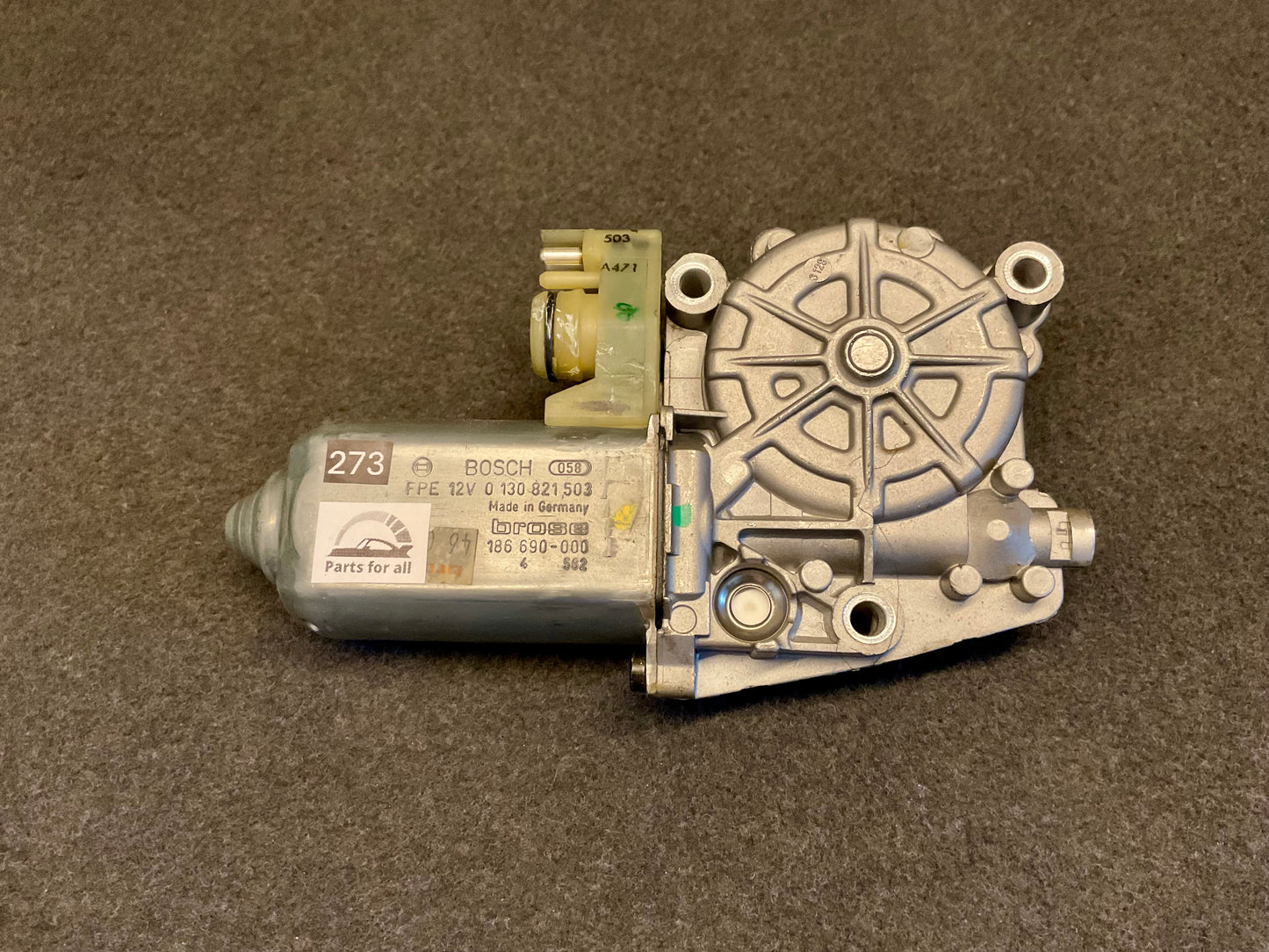 OEM Used Mercedes W140 S-class window regulator motor front right window 0130821503 #273