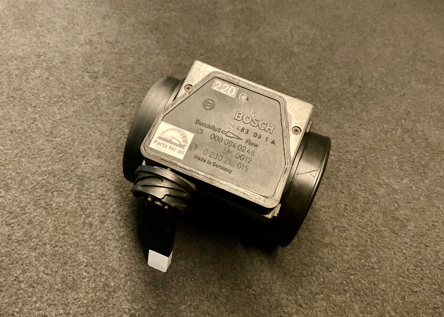 OEM used Mercedes MAF sensor for S600/CL600/SL600 W140/R129 (M120 Engine) A0000940248 #220