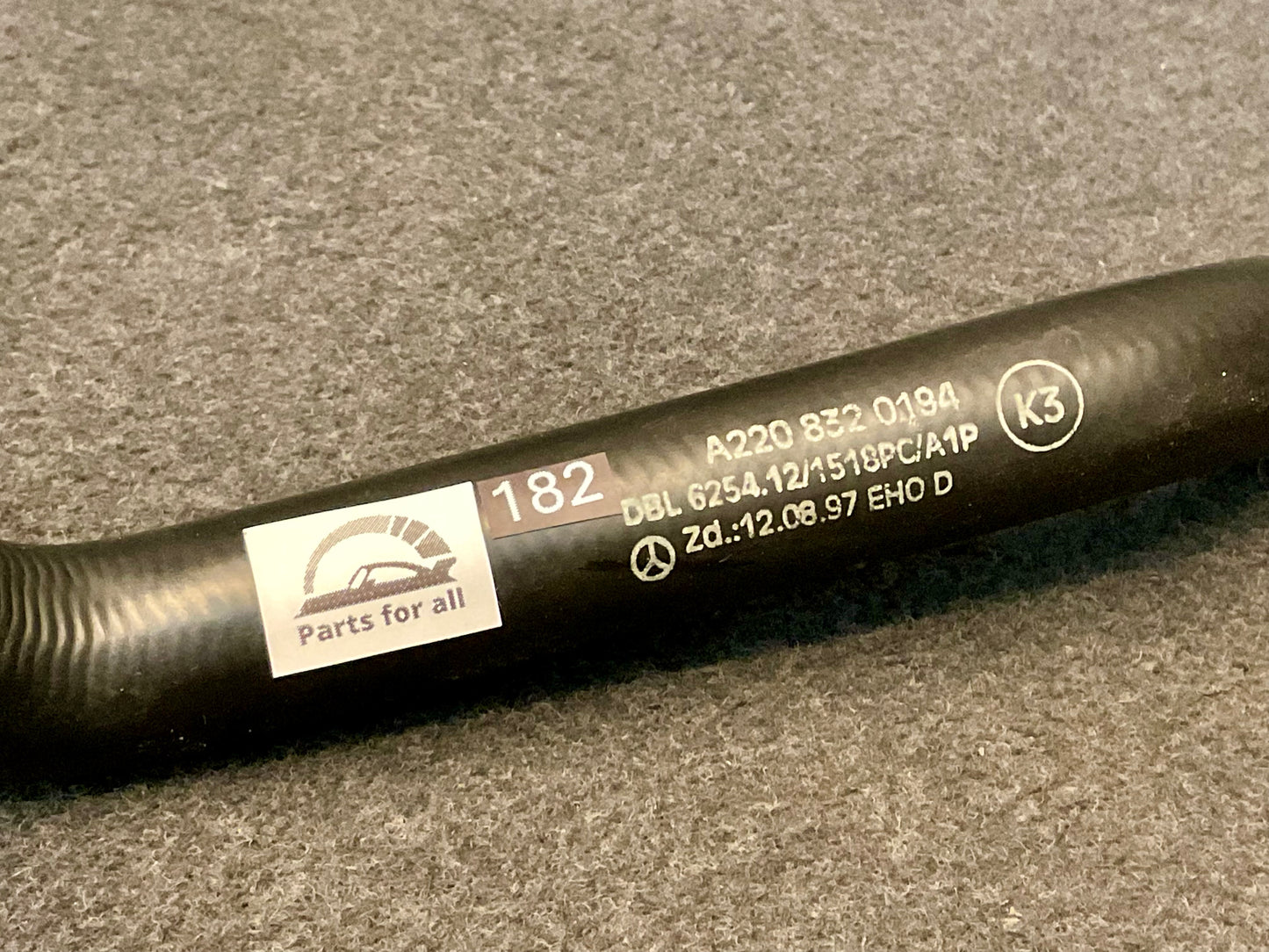 OEM Used Mercedes coolant hose for W220 S-class S600 (M137) A2208320194 #182