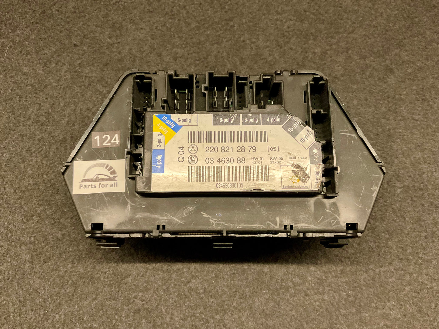OEM Used Mercedes W220 S-class rear right side seat control module A2208212879 #124