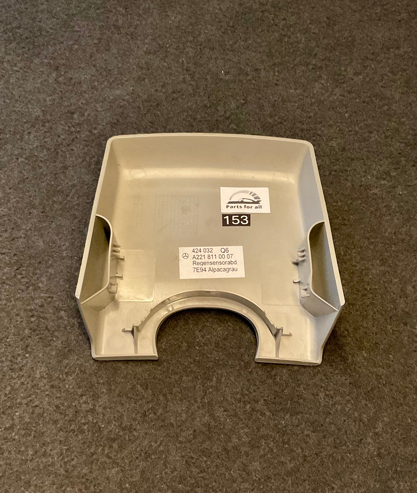 OEM Used Mercedes W221 S-class interior rear view mirror cover gray A2218110007 #153
