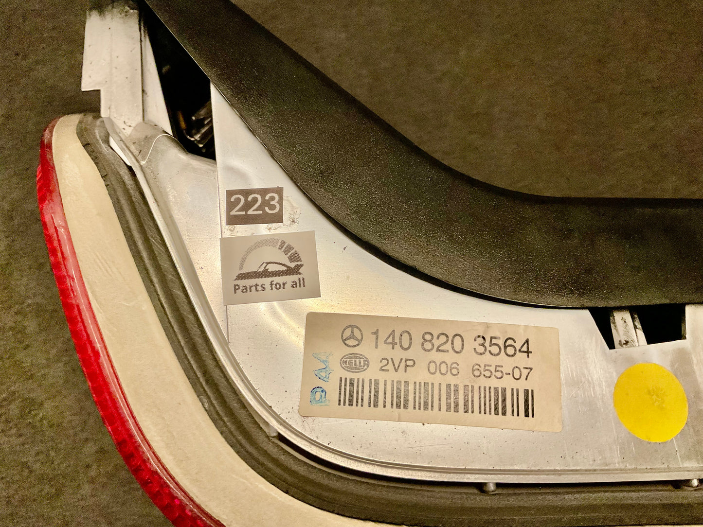 OEM Used Mercedes C140 Left side (driver side) taillight A1408203564 #223