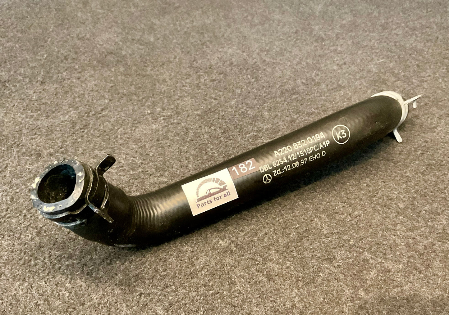 OEM Used Mercedes coolant hose for W220 S-class S600 (M137) A2208320194 #182